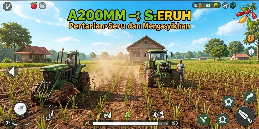 Tampilan menakjubkan dari gameplay pertanian A200M.