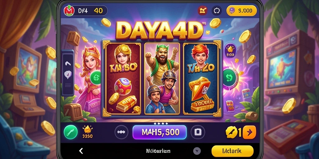 Tampilan gameplay menarik dari game Slot DAYA4D.