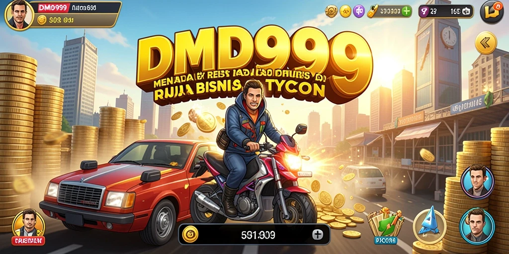 Gameplay DMD999 menampilkan pengelolaan bisnis yang seru dan menantang.