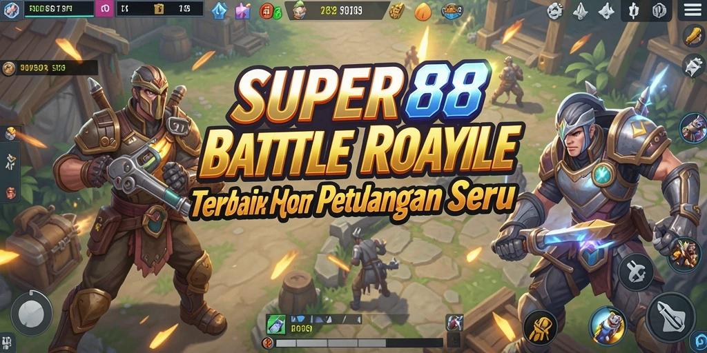 Gameplay seru dalam pertempuran Battle Royale SUPER88.